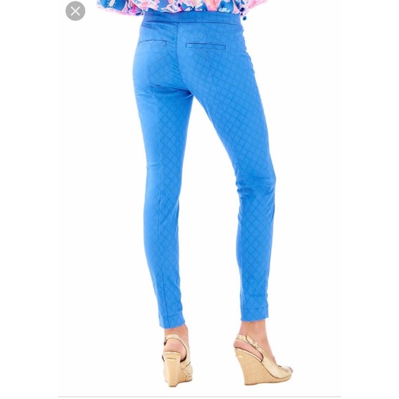 ♏️SOLD♏️ NWT Lilly Pulitzer Kelly Ankle Pants Blue - Picture 5 of 6
